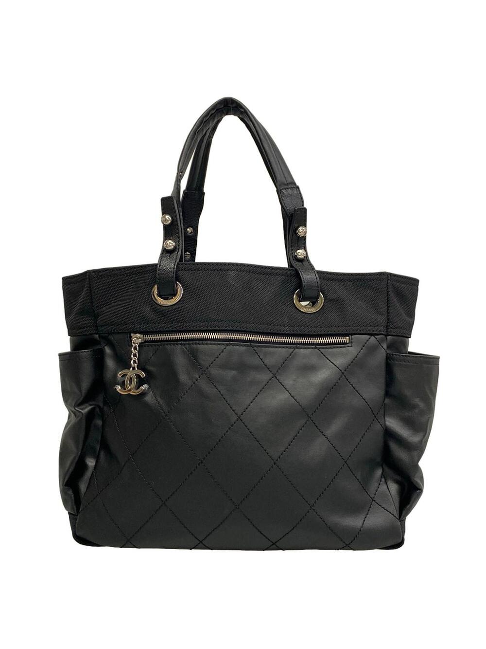 Chanel Paris Biarritz Tote Gm Black #363399C16B